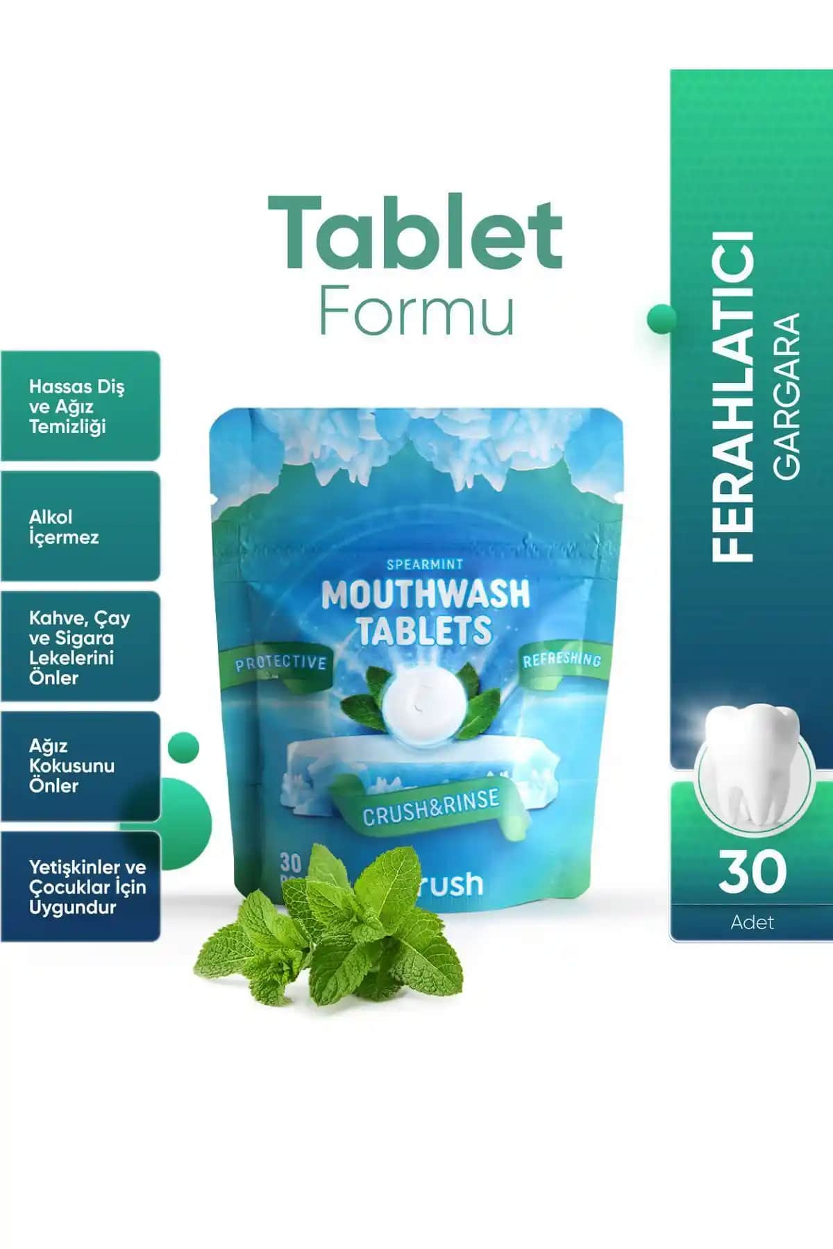 TBRUSH Koruyucu ve Ferahlatıcı Ağız Çalkalama Tabletleri Karşılaştırması ve Özellikleri