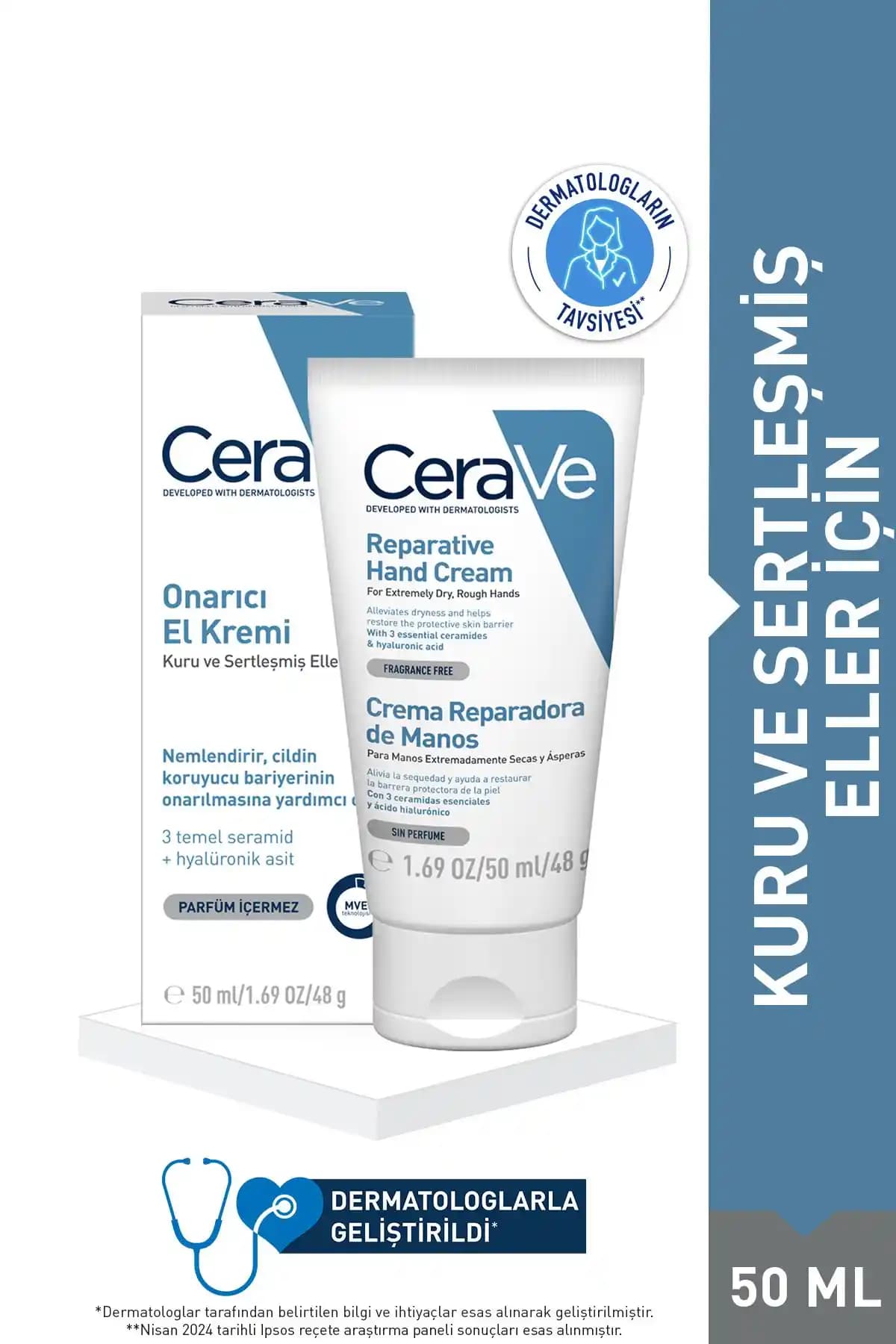 CeraVe Onarıcı El Kremi ve Reparative El Kremi Karşılaştırması