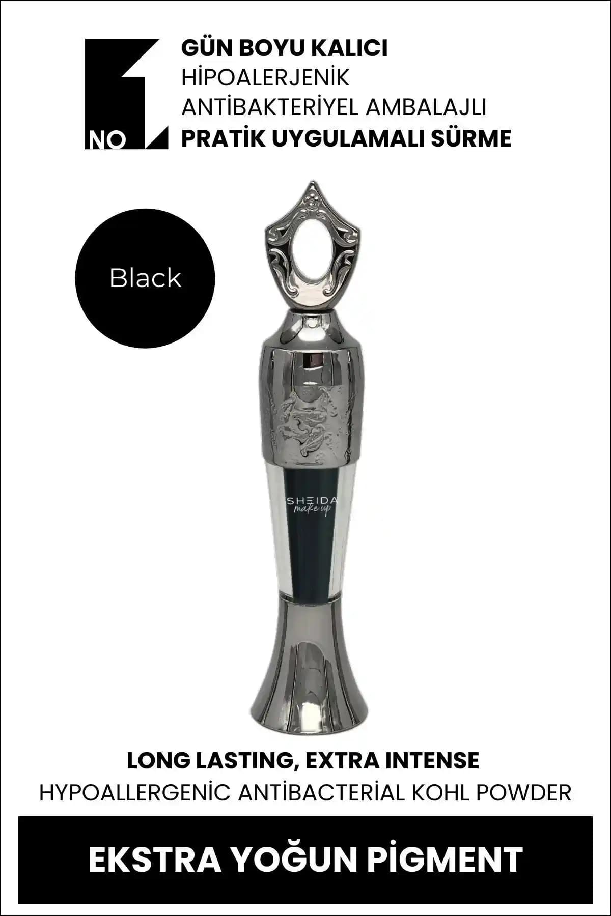 Sheida Kohl Toz Siyah Göz Kalemi: Kalıcı ve Pratik Kullanım İçin Uygun Makyaj Ürünü