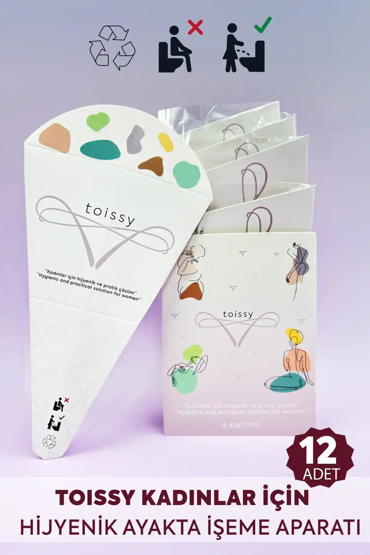 Toissy Kadınlar İçin Hijyenik Ayakta İşeme Aparatı Pratik ve Güvenilir Kullanım