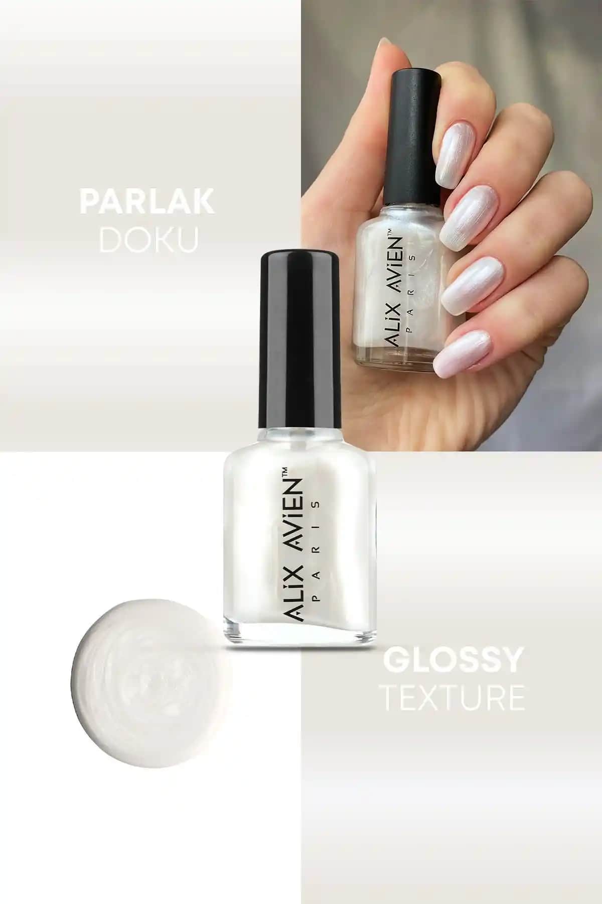 Alix Avien Sedefli Beyaz Oje 28: Uzun Süreli Parlaklık ve Şıklık Sunan Kaliteli Renk