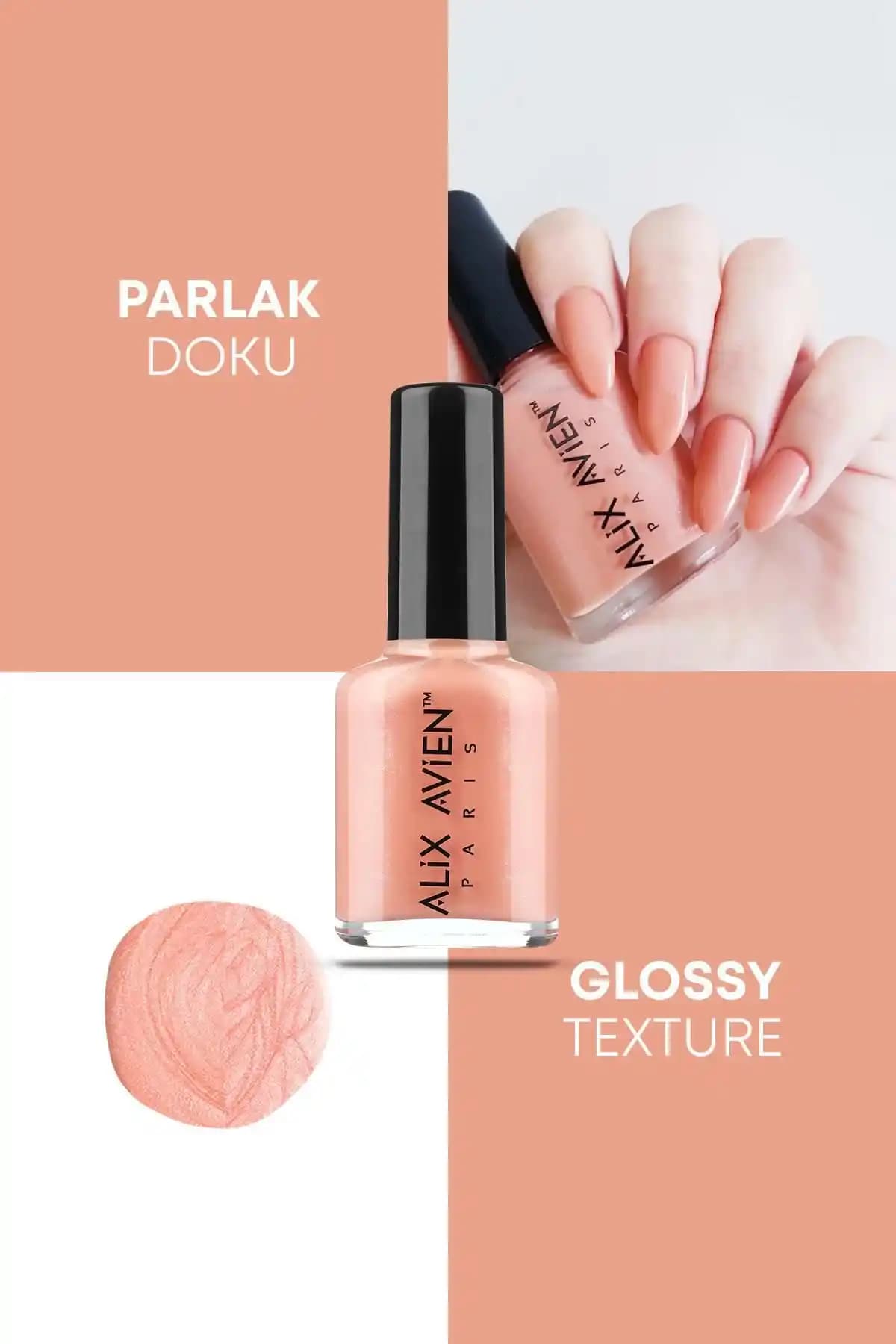 Alix Avien Şeftali Rengi Oje 77: Zarif ve Dayanıklı Tırnak Bakımı için Ideal Seçenek