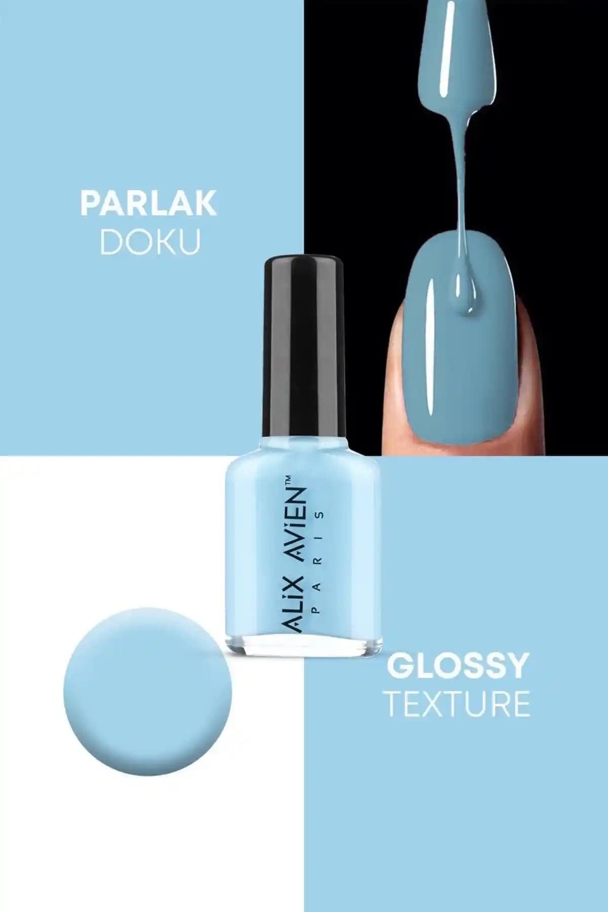 Alix Avien Toz Mavi Oje 66: Uzun Süreli Parlaklık ve Güvenli Uygulama