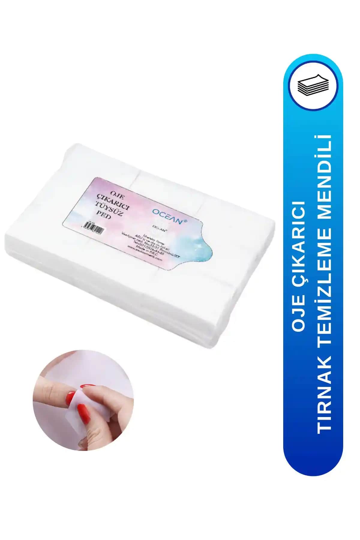 Ocean Oje Çıkarıcı Tüysüz Ped: Pratik ve Etkili Tırnak Temizleme Çözümü