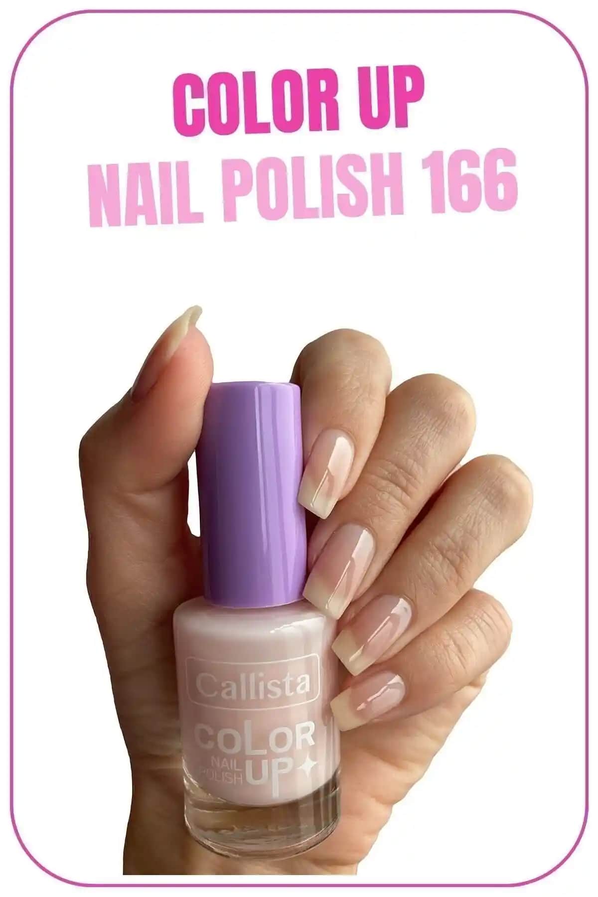 Callista Color Up Nail Polish Oje 166 Mani Cured Nude - Doğal ve Parlak Tırnaklar İçin