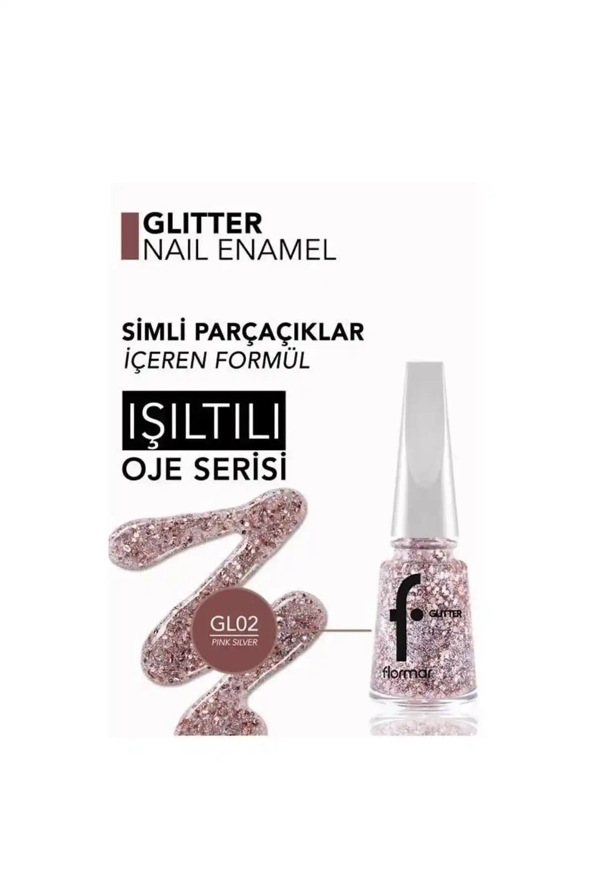 Flormar Glitter Naıl Enamel Simli Oje GL02 ile parlak ve dikkat çekici tırnaklar