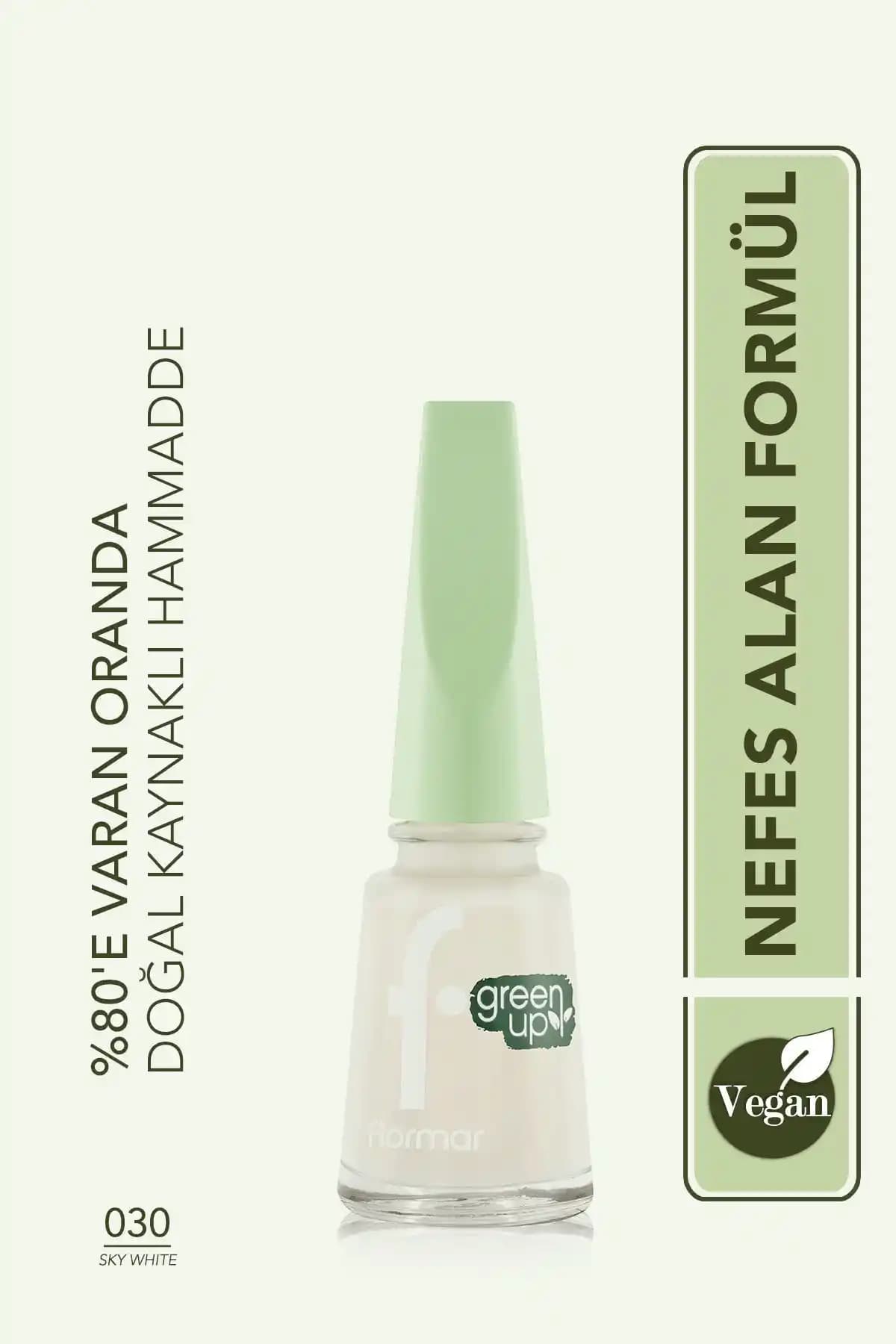 Flormar Green Up Vegan Oje: Yüksek Pigment ve Parlak Bitişli Doğal Güzellik Ürünü