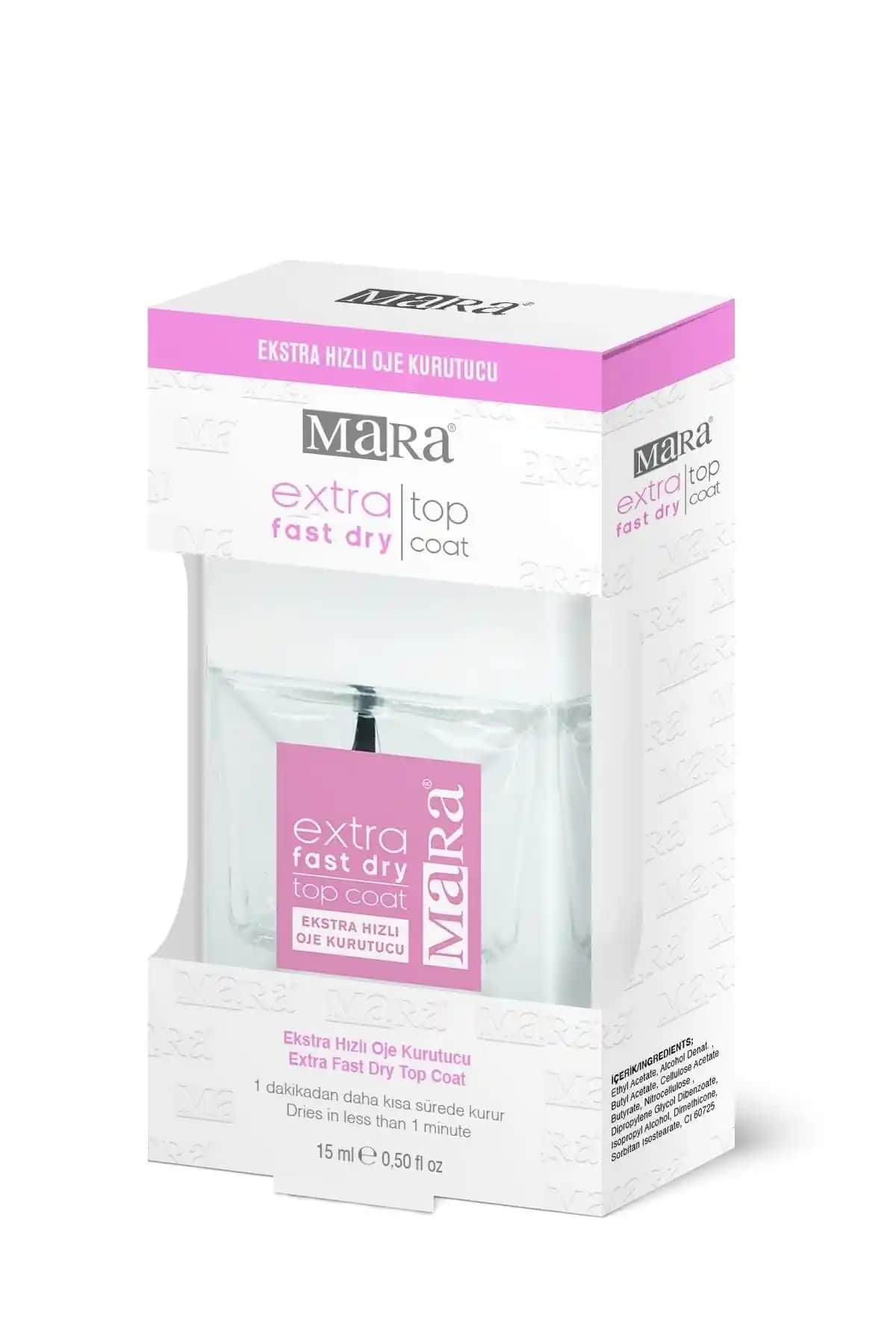 Mara Ekstra Hızlı Oje Kurutucu Üst Kaplama: Pratik ve Estetik Tırnak Bakımı İçin