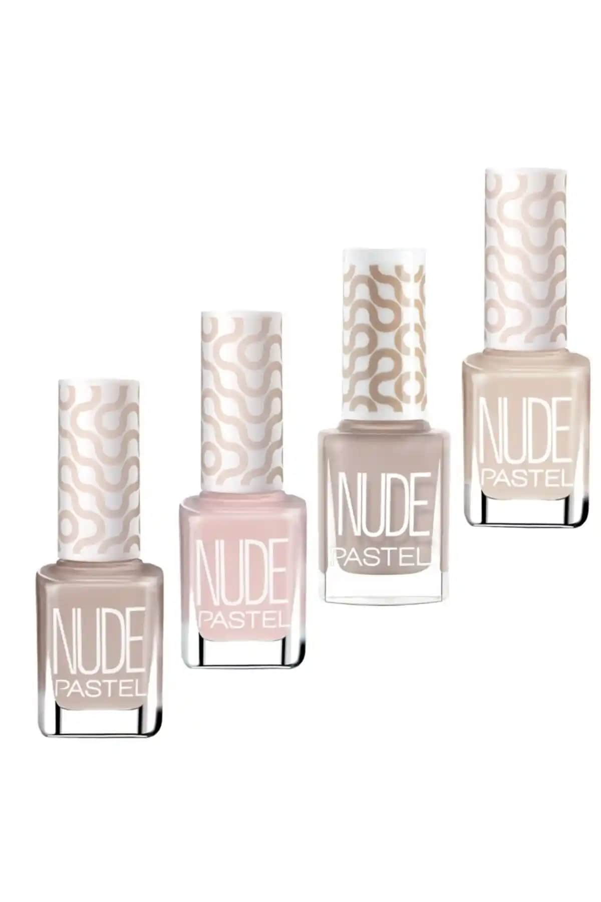 Pastel Nude 4'lü Oje Seti Türkiye Üretimi Parlak ve Kaliteli Renkler