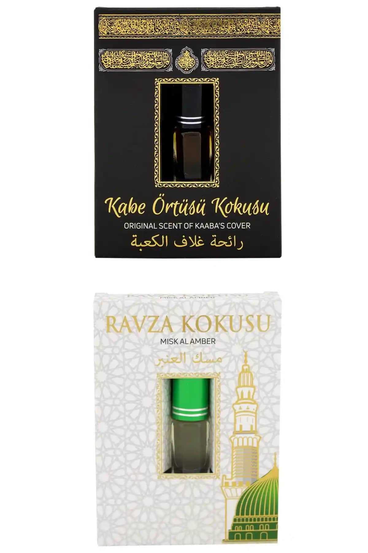 ESVED Kabe Örtüsü ve Medine Ravza Kokusu Alkolsüz Esans 3 ml - Şık Tasarım ve Kalıcı Ferah Koku