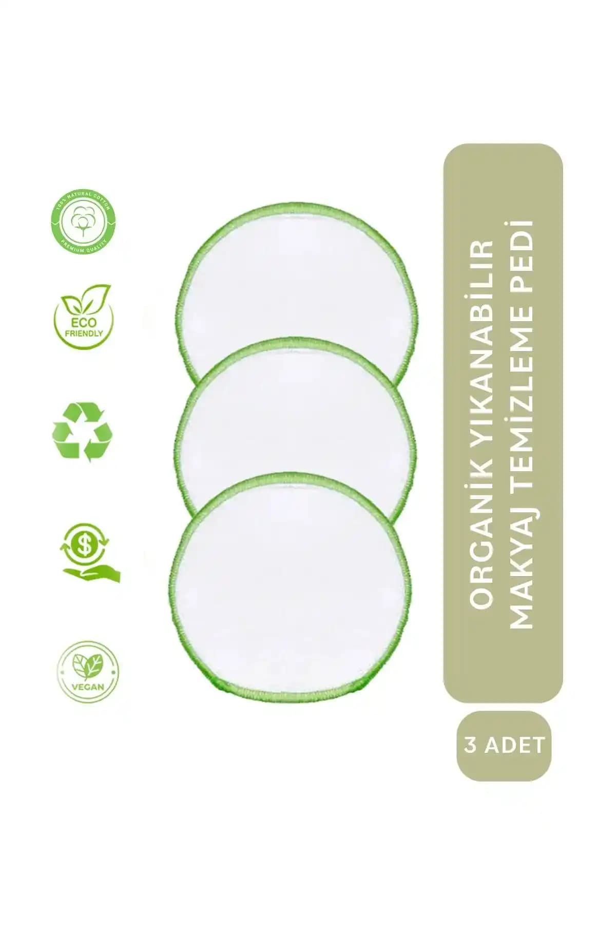 JUVERA Organik Yıkanabilir Makyaj Temizleme Pedi Doğal ve Sürdürülebilir Cilt Bakımı İçin