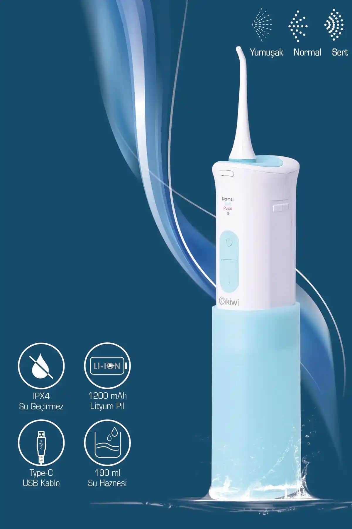 Kiwi KTB-6050 Taşınabilir Ağız Duşu: Seyahat ve Günlük Ağız Bakımı İçin Pratik Çözüm