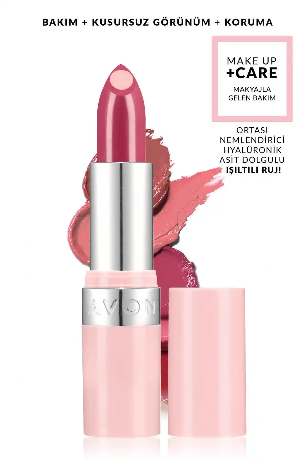 Avon Hydramatic Işıltılı Ruj Rose Berry: Nemlendirici ve Parlak Dudaklar İçin Uygun