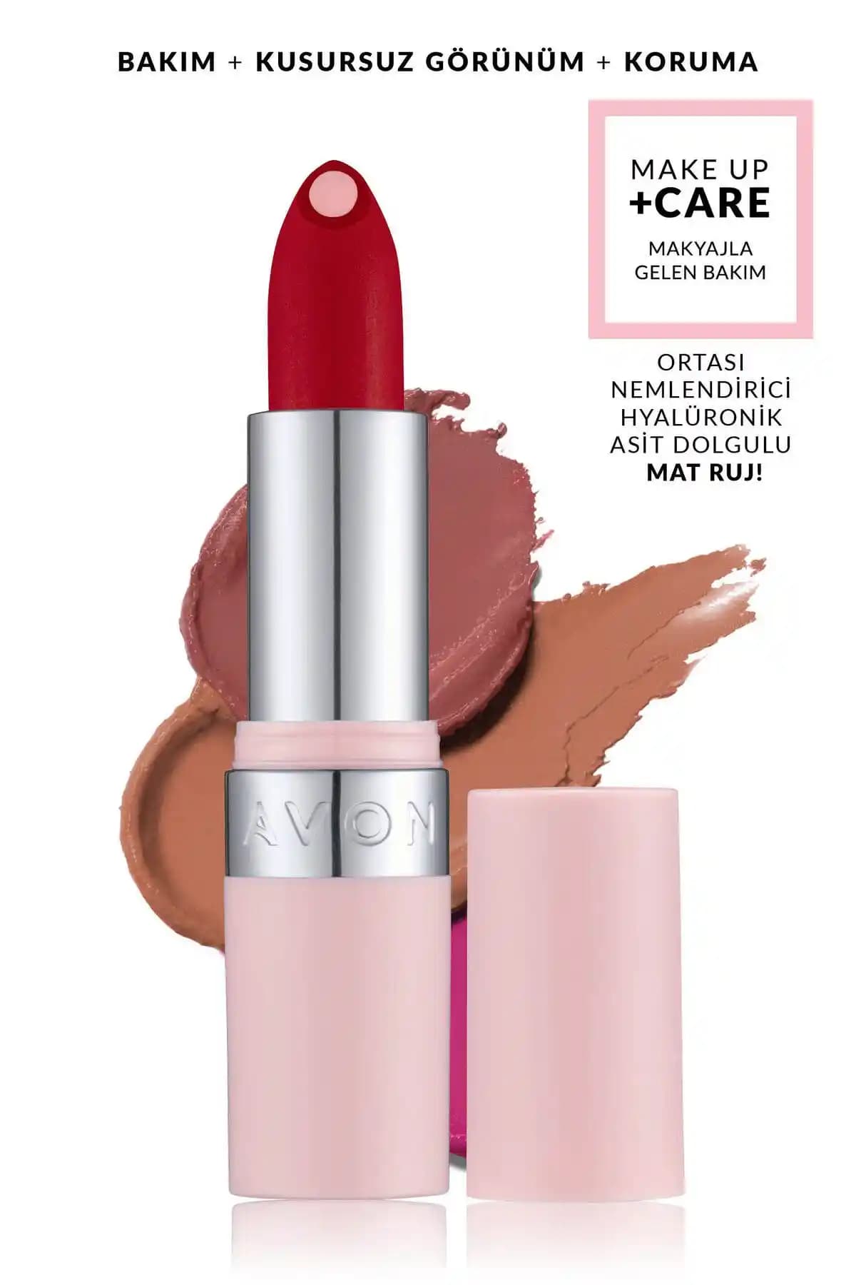 Avon Hydramatic Mat Ruj Siren Red: Kalıcı ve Nemlendirici Mat Ruj Özellikleri