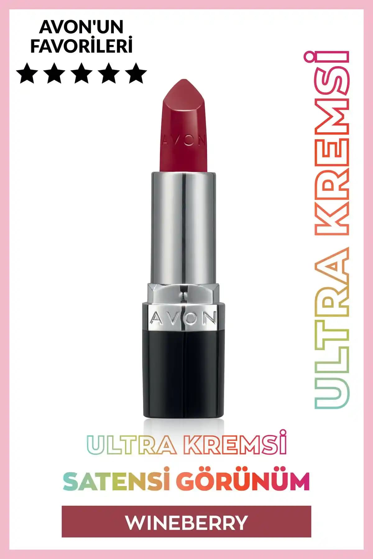 Avon Ultra Kremsi Ruj Wine Berry: Doğal Parlaklık ve Şık Tasarım Özellikleri