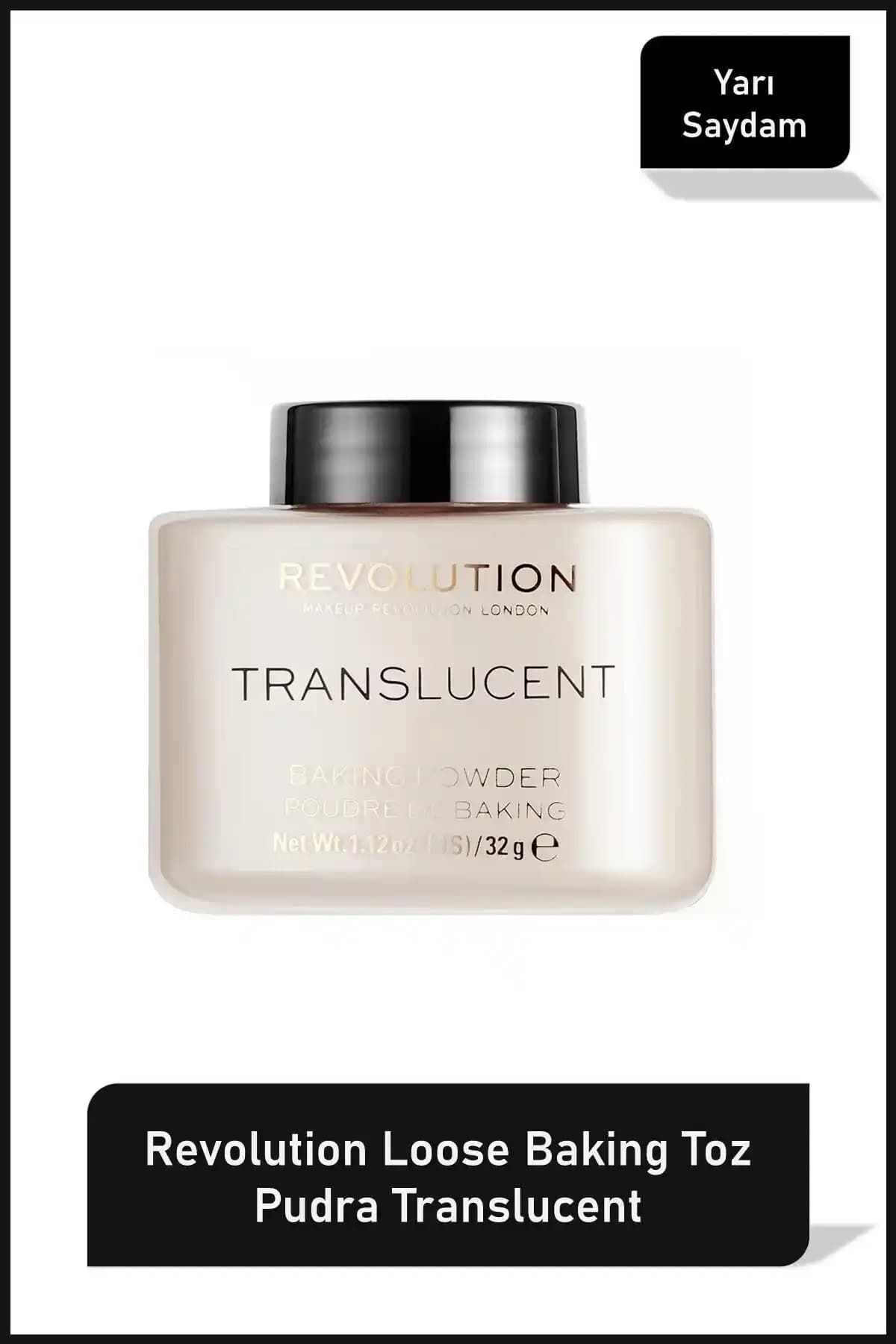 Revolution Loose Baking Yarı Saydam Toz Pudra ile Makyajınızı Uzun Süre Taze ve Mat Tutun