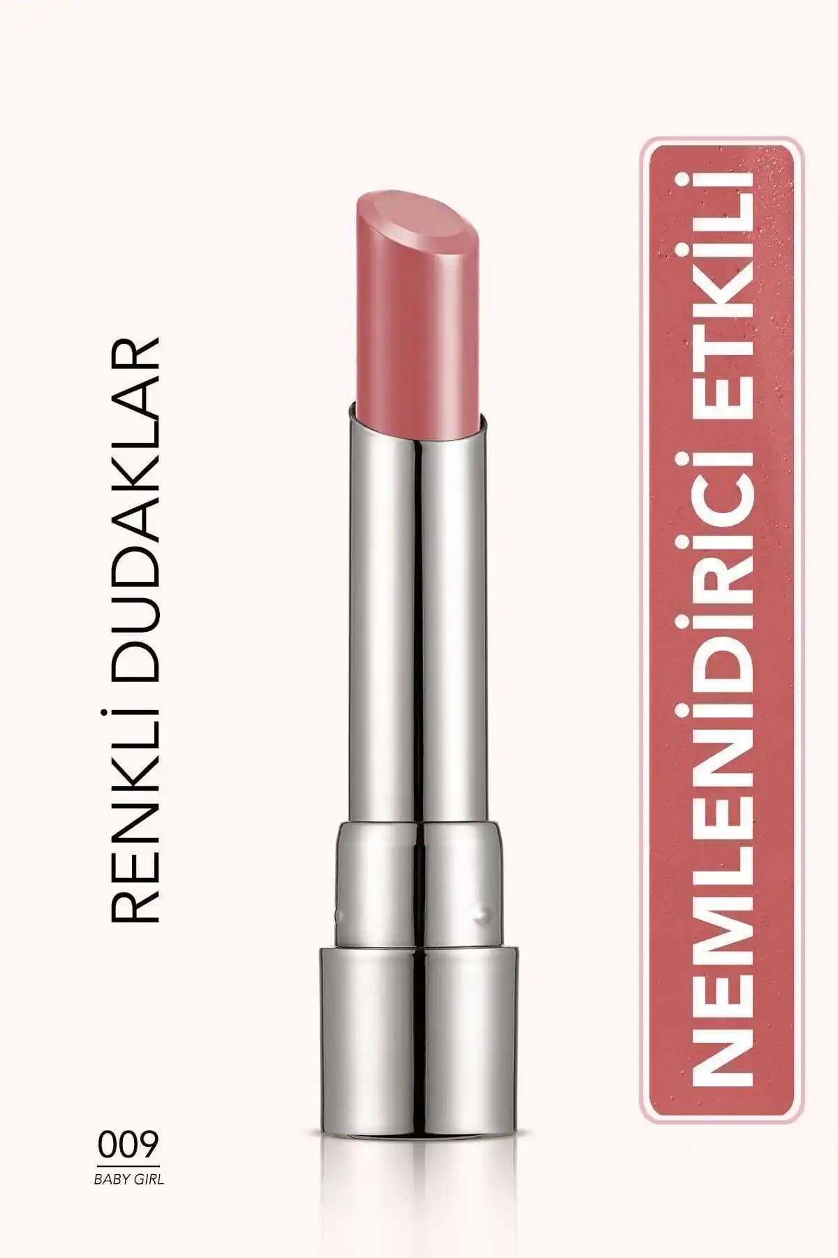 Flormar Nemlendirici Parlak Ruj Sheer Up Lipstick 009 Baby Girl ile doğal ve sağlıklı dudaklar