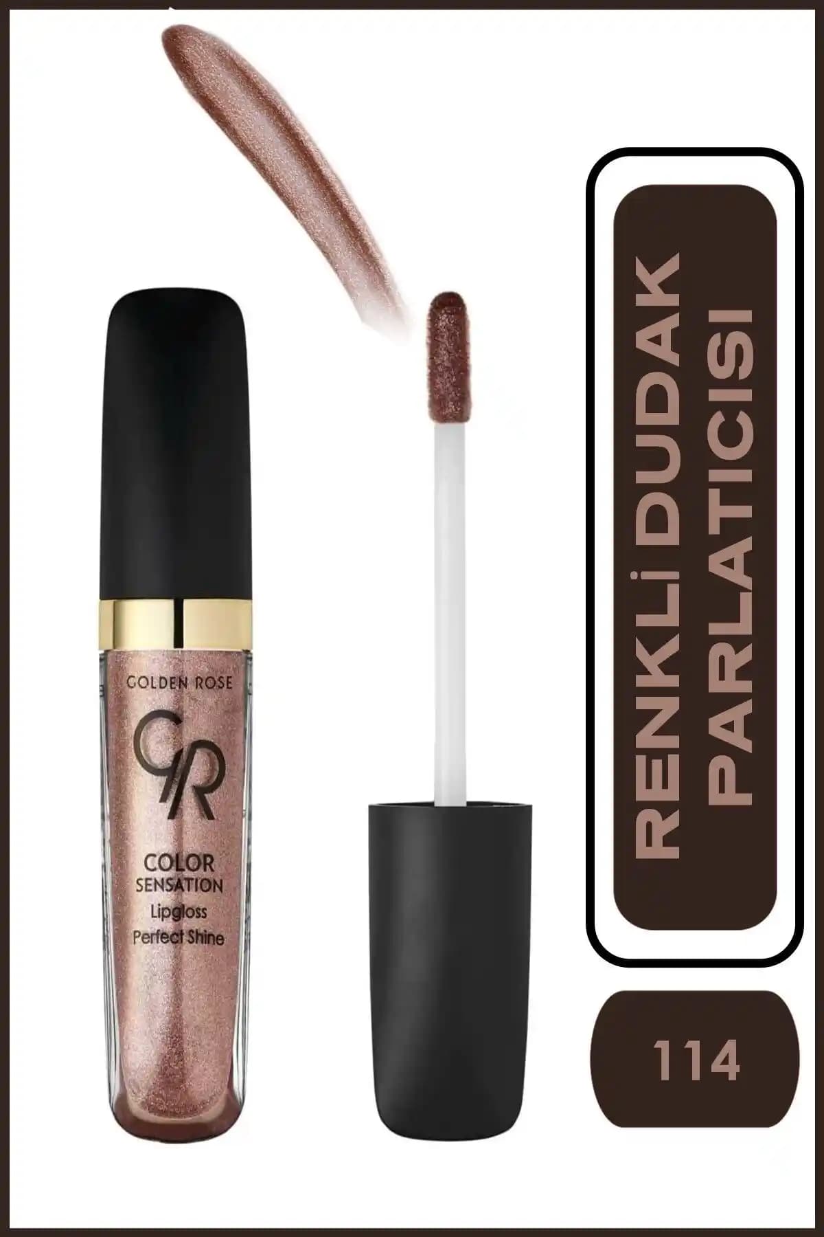 Golden Rose Color Sensation Lipgloss No 114 Glamour Dudaklara Doğal Parlaklık Sağlar