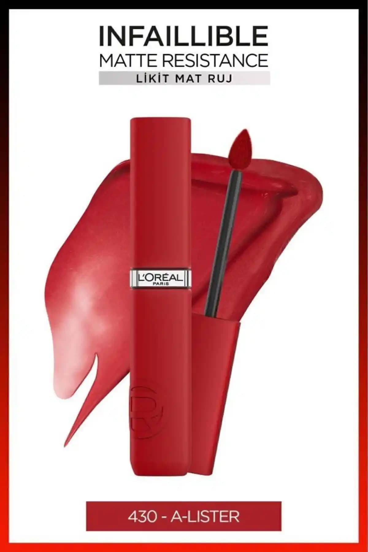 L'Oreal Paris Infaillible Matte Resistance Likit Mat Ruj 430 A-Lister – Kalıcı ve Kadifemsi Dudaklar