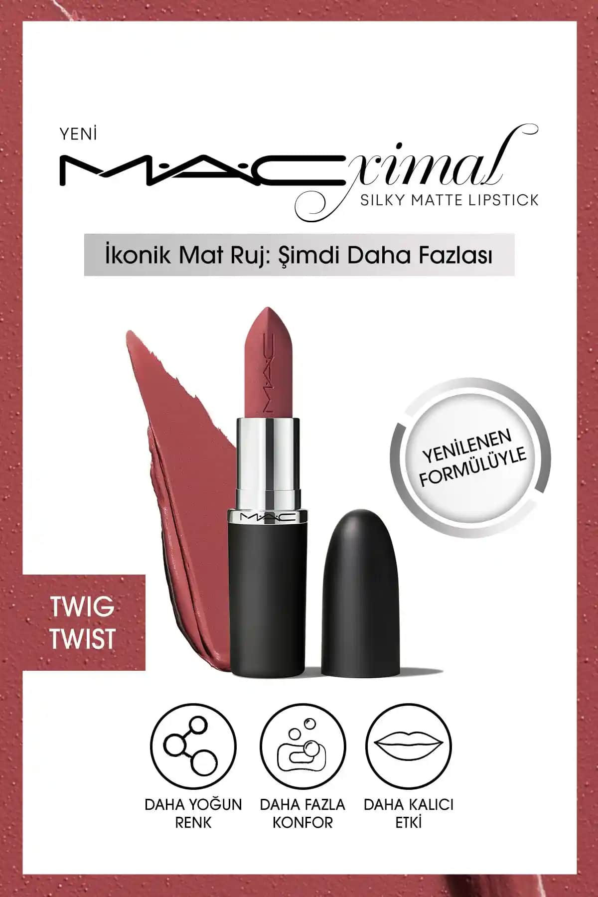 Mac M·a·cxımal Silky Matte Dudak Rujuyla Şıklık ve Konforun Birleşimi