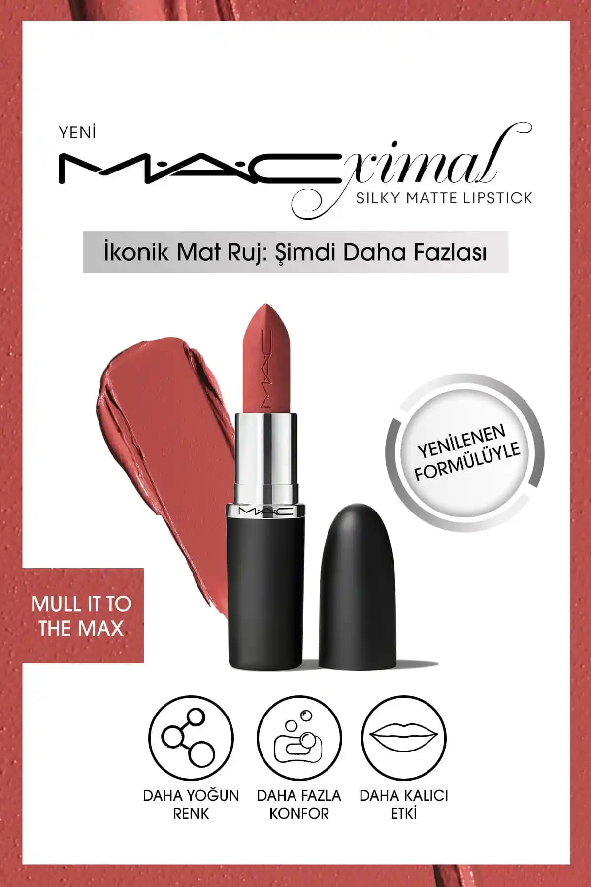 Mac M·a·cxımal Silky Matte Ruj: Yoğun Renk ve Uzun Süreli Mat Dudak Makyajı