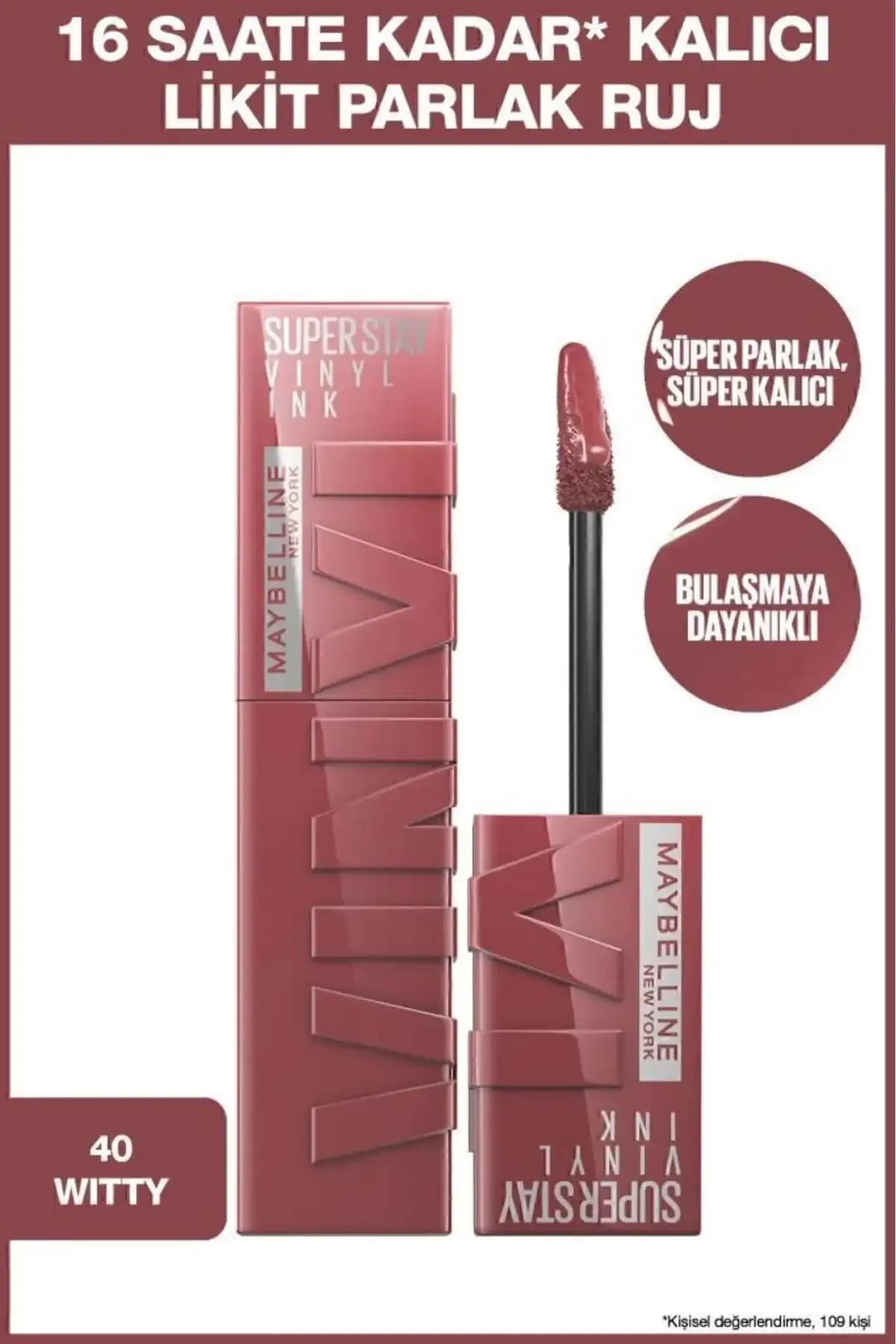 Maybelline Super Stay Vinyl Ink Uzun Süre Kalıcı Parlak Ruj Özellikleri ve Kullanım Avantajları