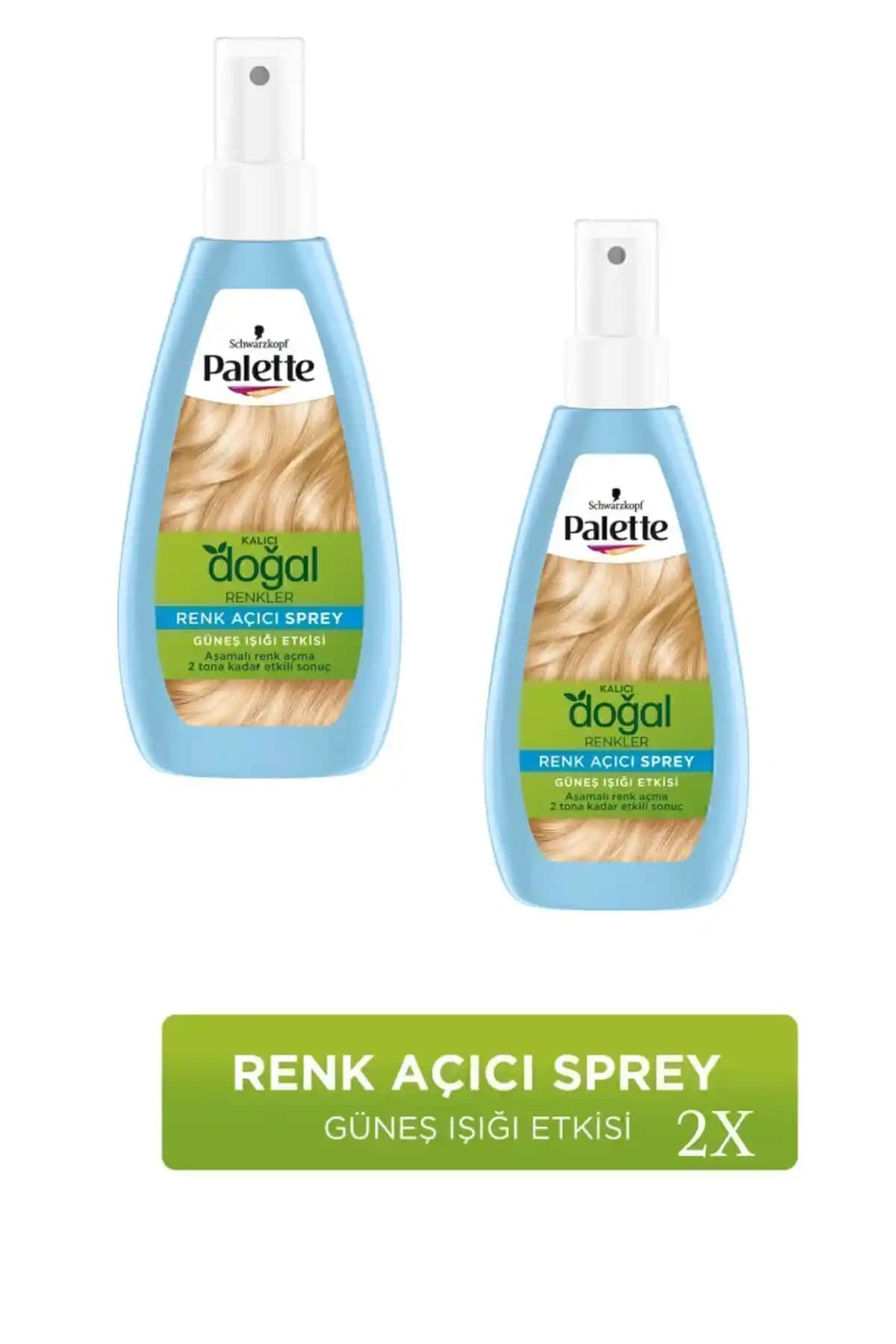 Palette Kalıcı Doğal Renkler Renk Açıcı Sprey ile Saç Renginizi Açın