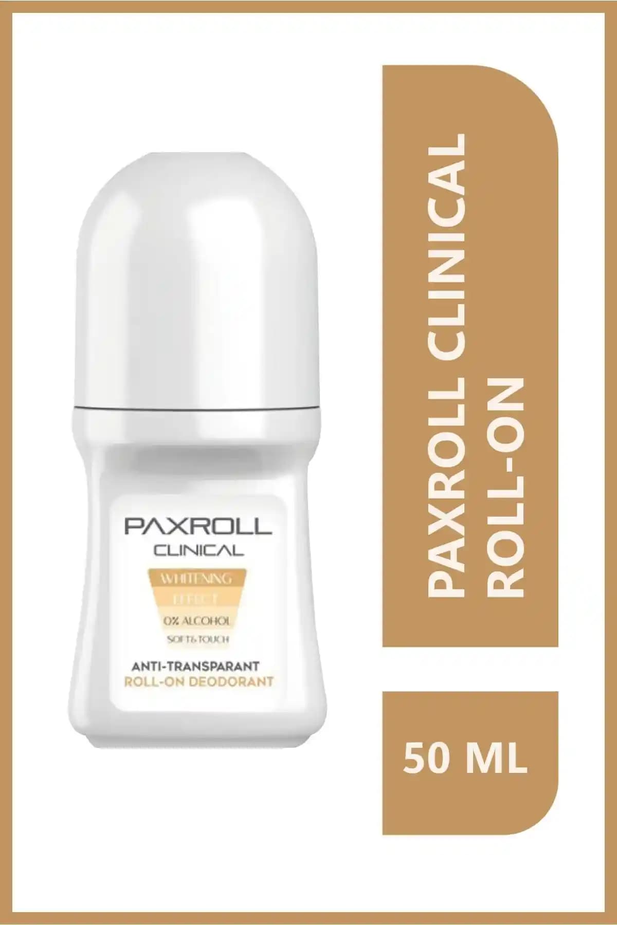 PAXROLL Klinik Antiperspirant Beyazlatıcı Roll-On Deodorant Özellikleri