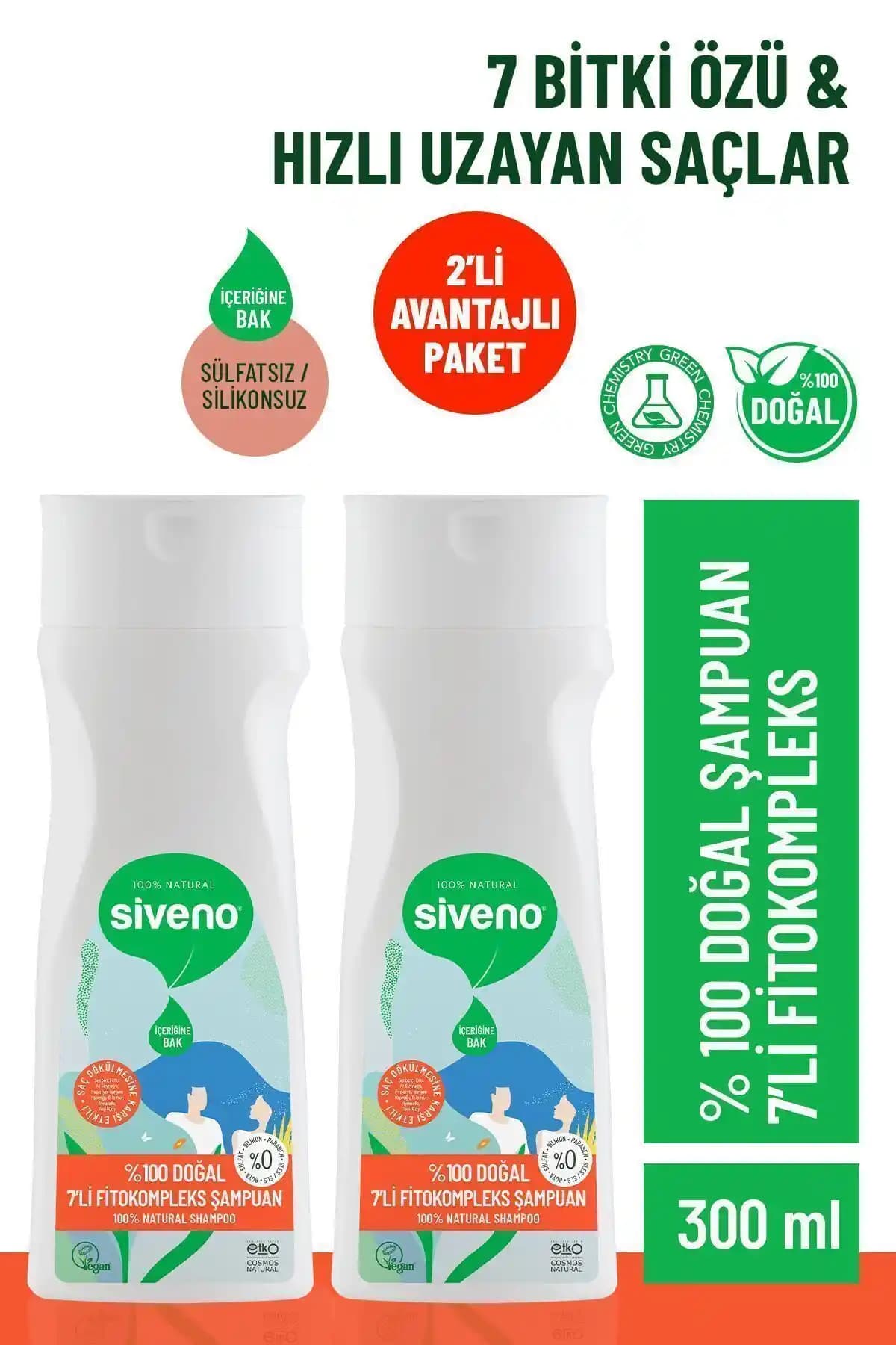 Siveno %100 Doğal Fitokompleks Şampuan: Saç Dökülmesine Karşı Etkili Çözüm