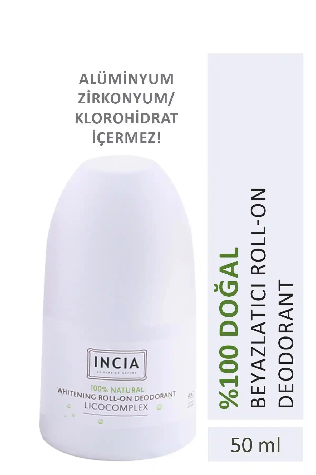 INCIA %100 Doğal Roll On Deodorant: Ferahlatıcı ve Etkili Koruma