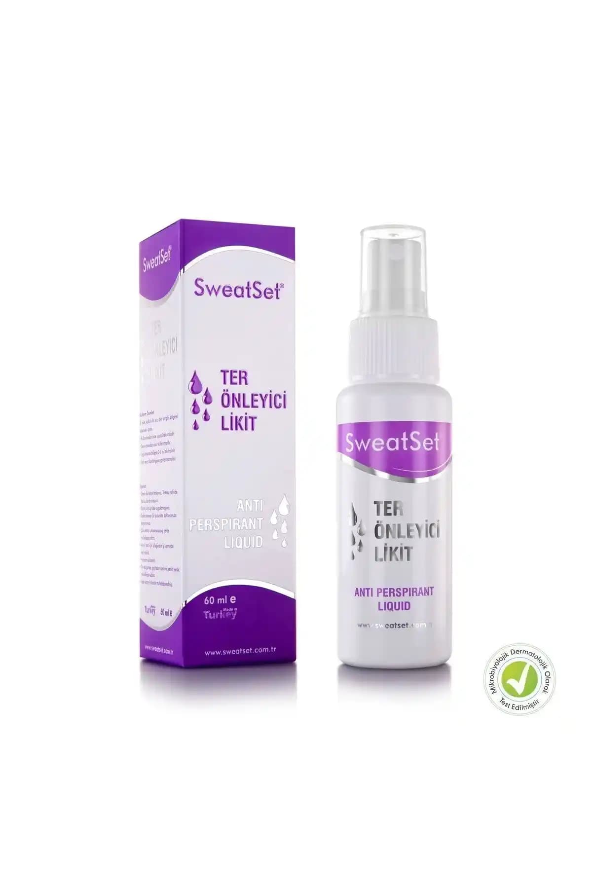 SweatSet Ter Önleyici Likit Sprey: Alkol ve Paraben İçermeyen Etkili Çözüm