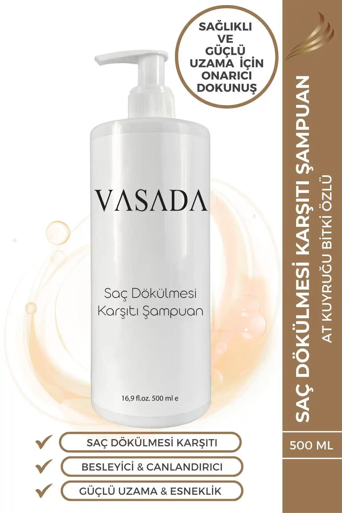 Vasada Saç Dökülmesine Karşı Sülfatsız At Kuyruğu Özlü Şampuan