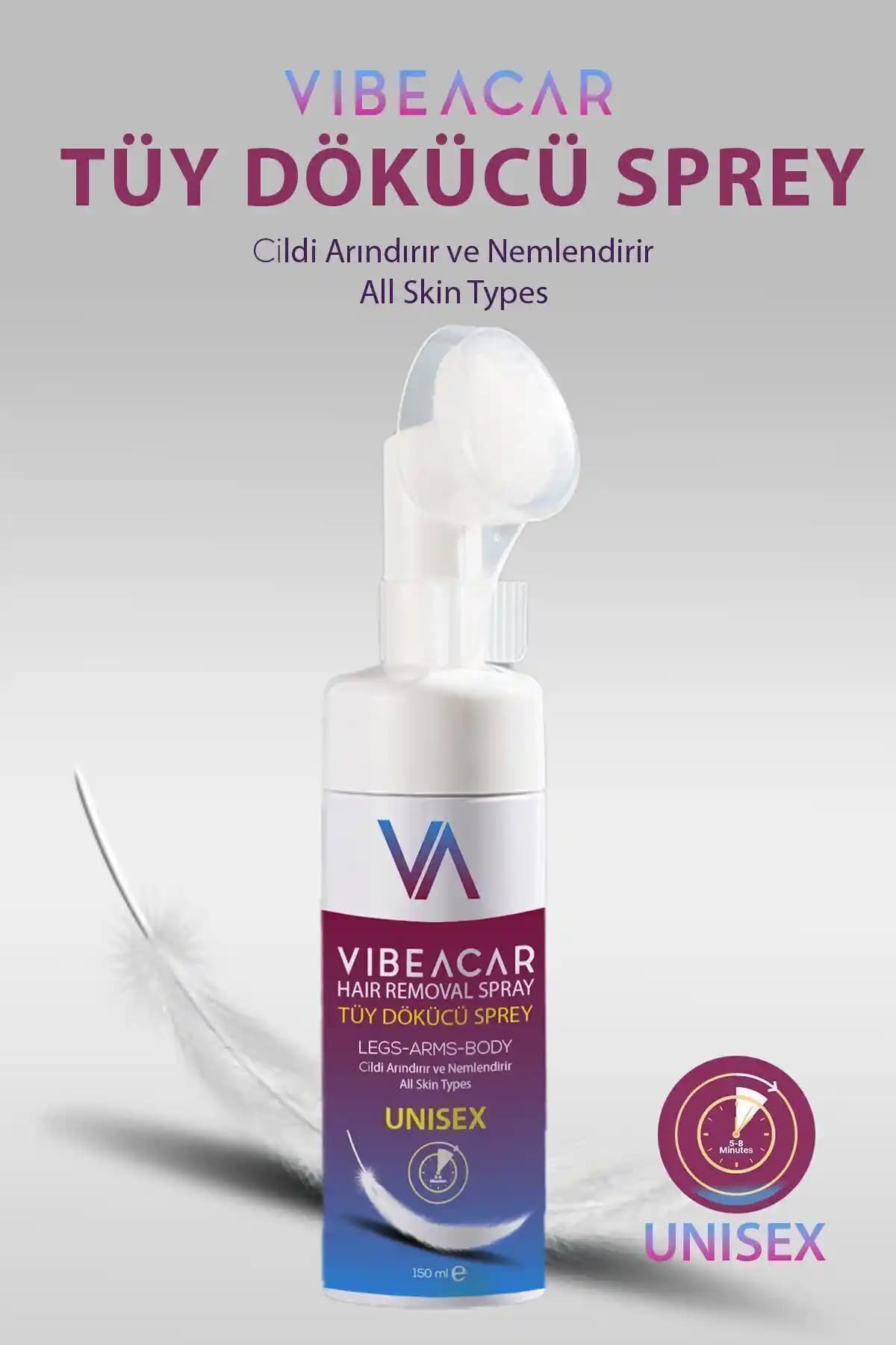 VIBEACAR Tüy Dökücü Sprey PRO: Hassas Ciltler İçin Etkili Çözüm