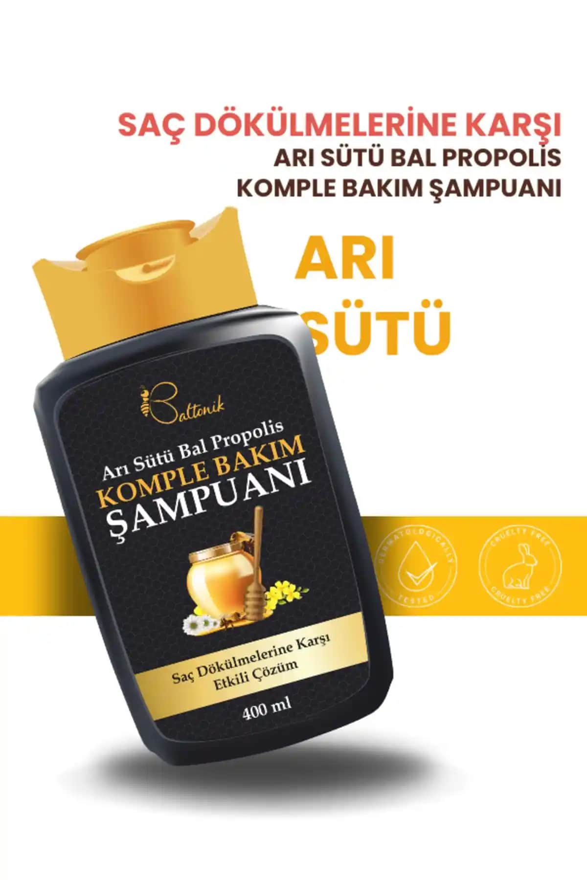 Baltonik Arı Sütü, Bal, Propolis Şampuanı ile Saç Bakımınızı Destekleyin