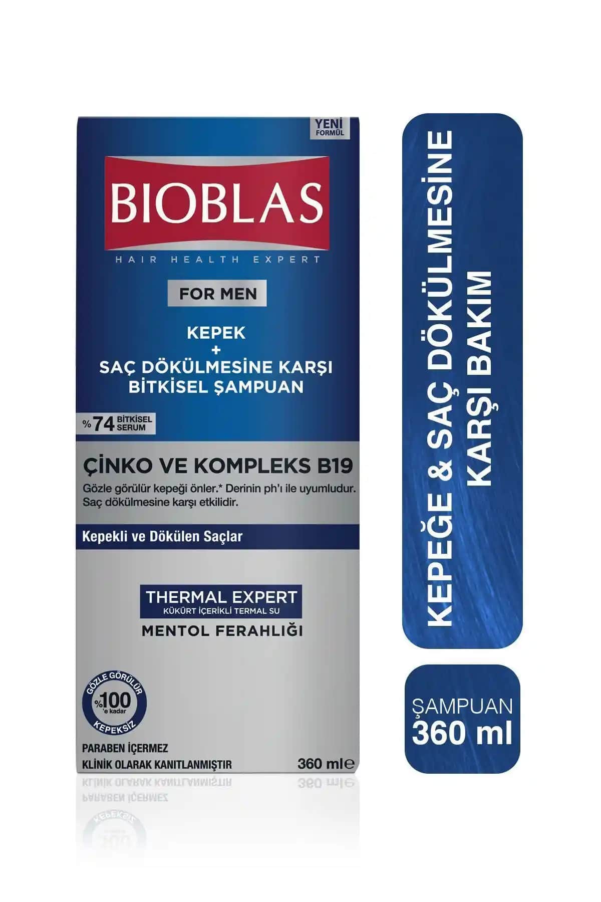 Bioblas Thermal Expert Men: Kepek ve Saç Dökülmesine Etkili Çözüm