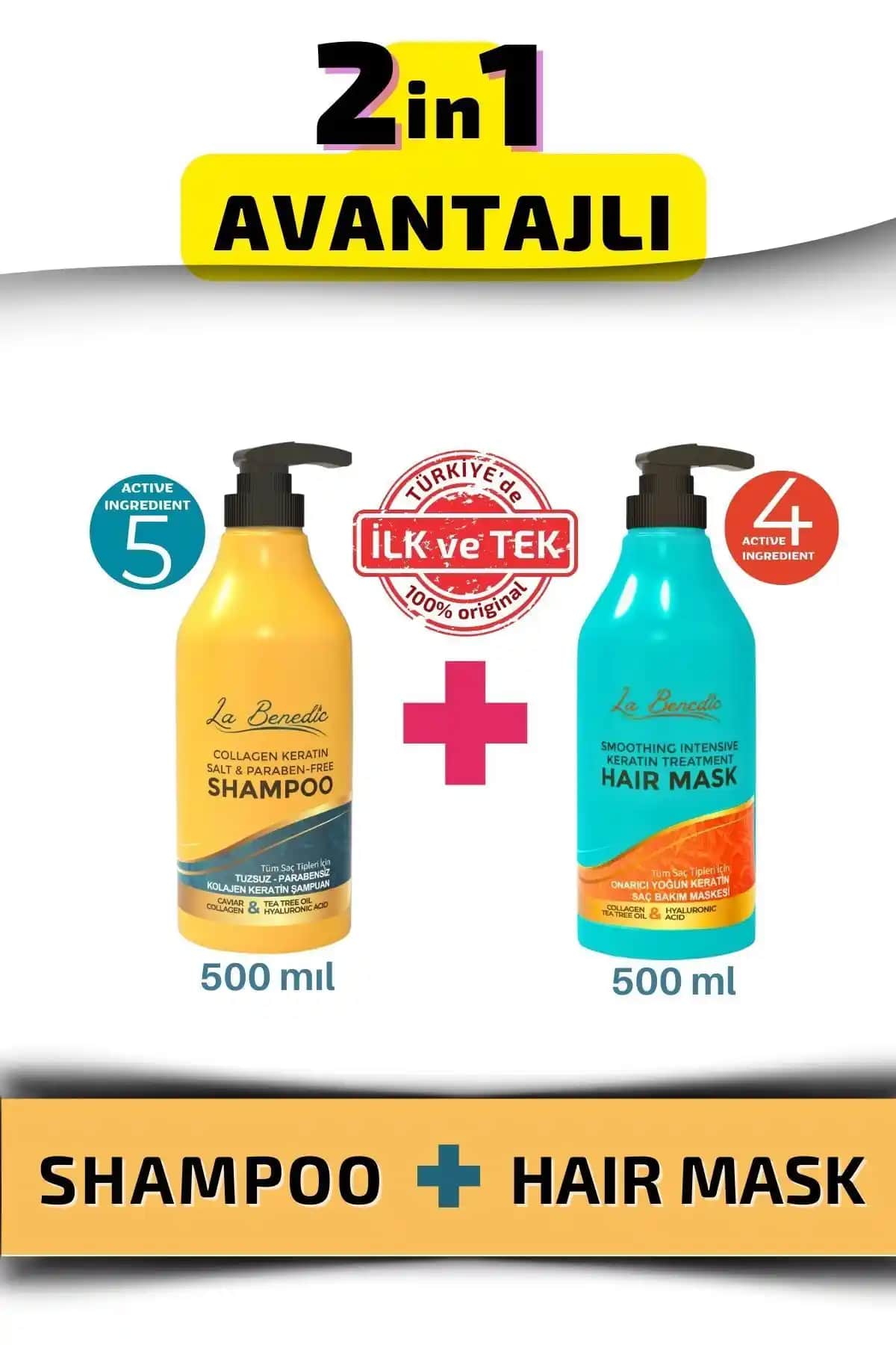 La Benedic Collagen Keratin Bakım Seti: Saç Sağlığınızı Artırın