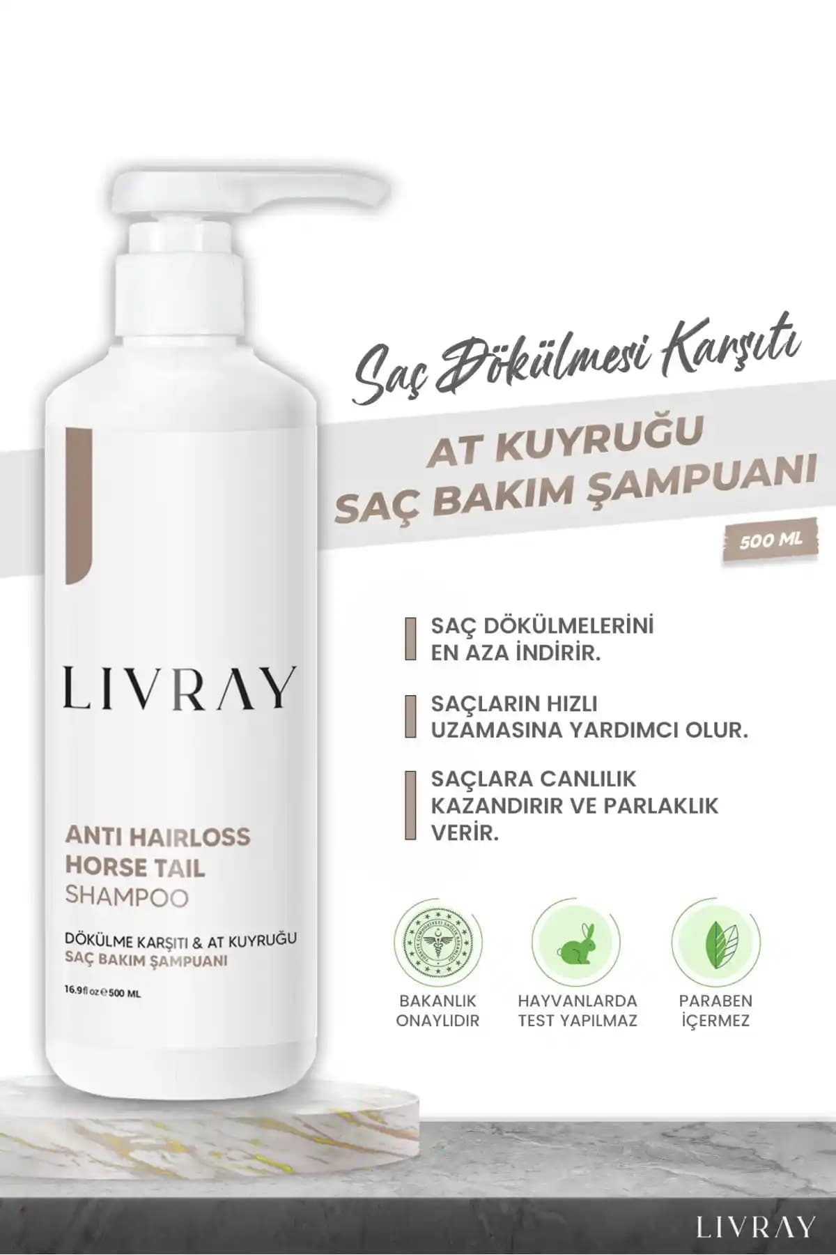 Livray At Kuyruğu Şampuanı: Saç Dökülmesi İçin Etkili Doğal Çözüm