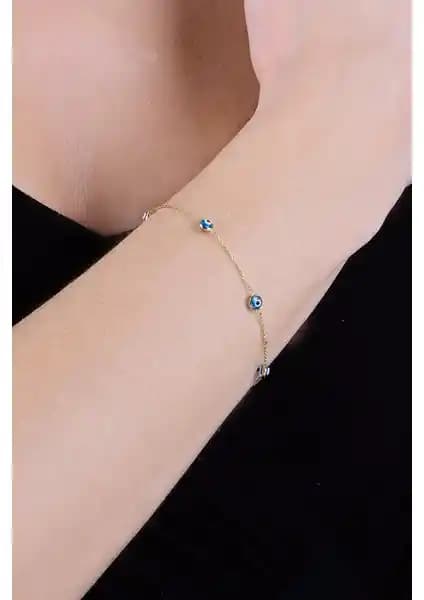 925 Ayar Gümüş Nazar Boncuklu Bileklik: Zarif ve Modern Takı Seçeneği