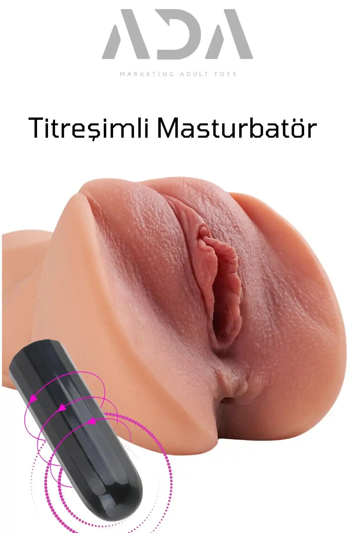 Ada Marketing'in Titreşimli Çift Girişli Anal ve Vajinal Masturbatörü: Modern Tasarım ve Fonksiyonellik