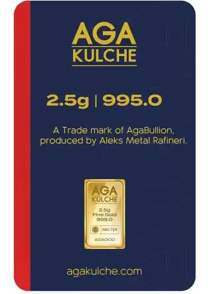 AgaKulche 2.5 Gram 995 Saflıkta 24 Ayar Külçe Altın Yatırım Ürünü Tanıtımı ve Özellikleri