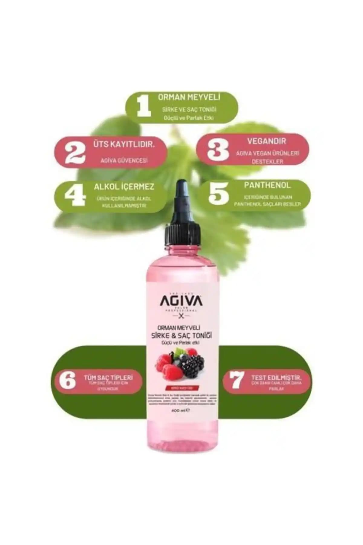Agiva Orman Meyveli Sirke ve Saç Toniği: Doğal ve Çok Yönlü Saç Bakım Ürünü