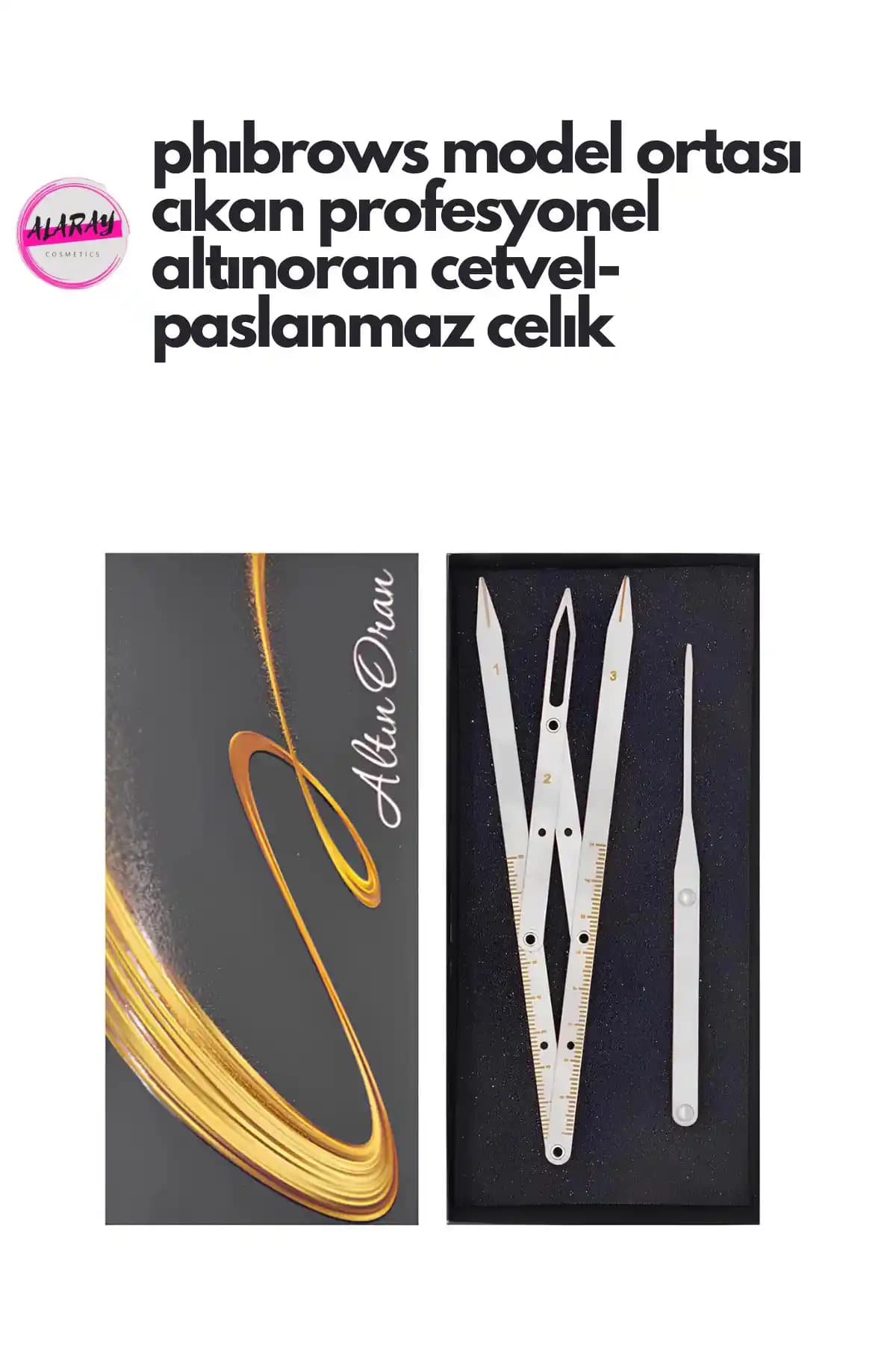 Alaraycosmetics Phibrows Model Ortası Çıkan Altın Oran Pergel ile Profesyonel Estetik Uygulamalar