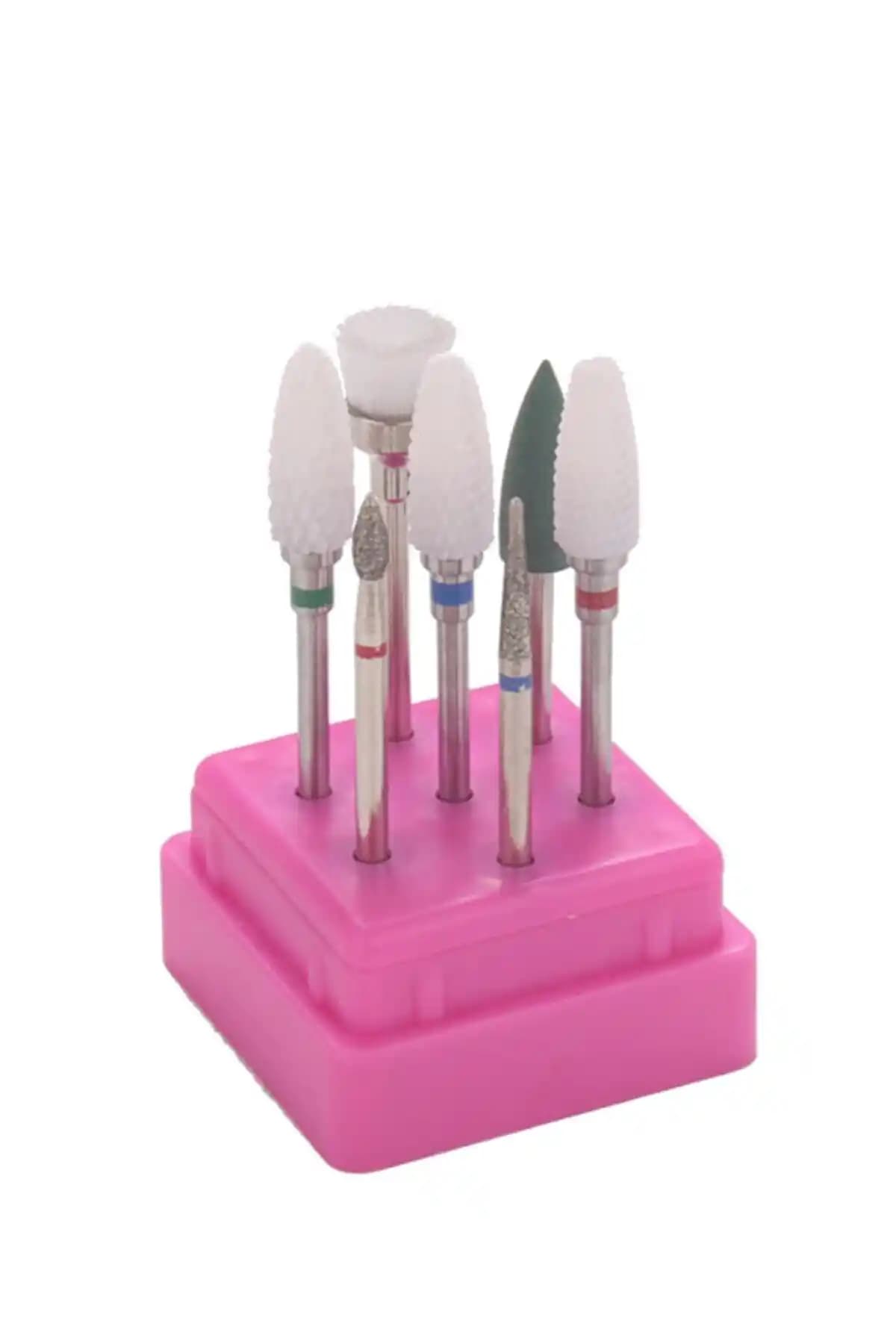 Alaraycosmetics Seramik Protez Tırnak Freze Ucu Seti Profesyonel ve Ev Kullanımı İçin Uygun