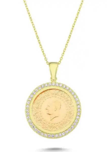 Altında Fırsat Çeyrek Altın Taşlı Kolye: Zarafet ve Değer Bir Arada Sunan Takı Seçeneği