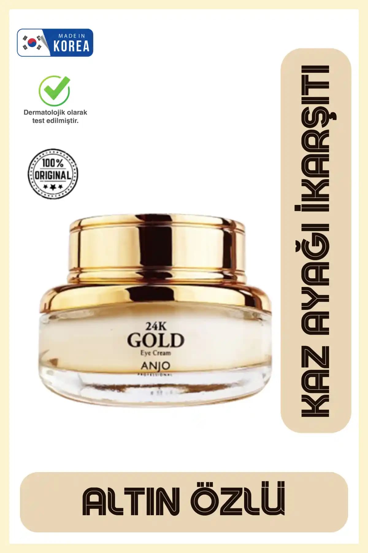 ANJO PROFESSIONAL Kore Göz Kremi: Yoğun Nemlendirici ve Kırışıklık Karşıtı Ürün