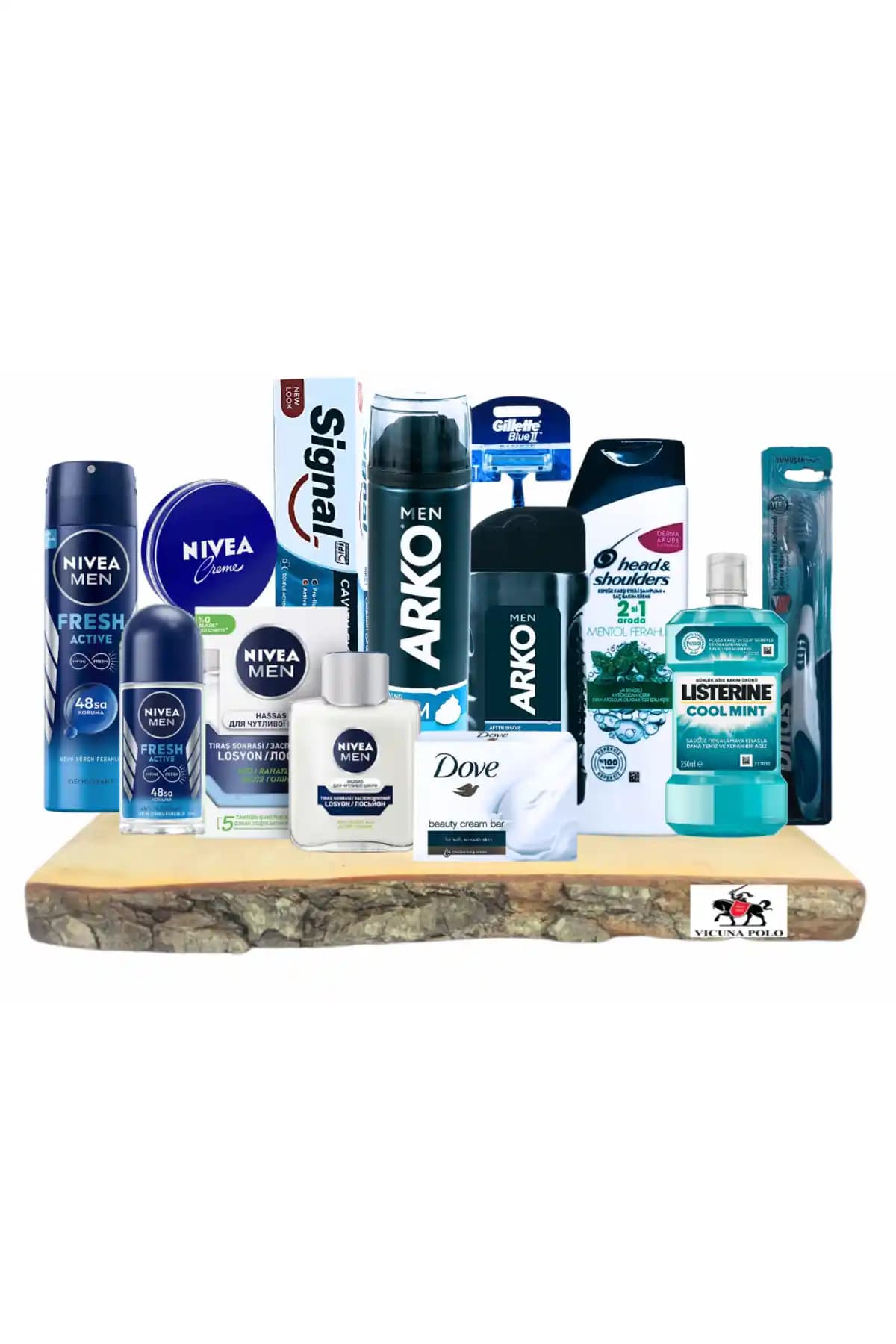 Arko Men Erkek Damat Bohçası İçin Tıraş ve Bakım Ürünleri Güvenli ve Kaliteli Set