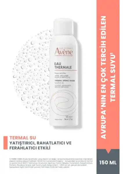 Avene Hassas Ciltler İçin Yatıştırıcı ve Ferahlatıcı Termal Su 150 ml ile Cilt Konforunuzu Artırın