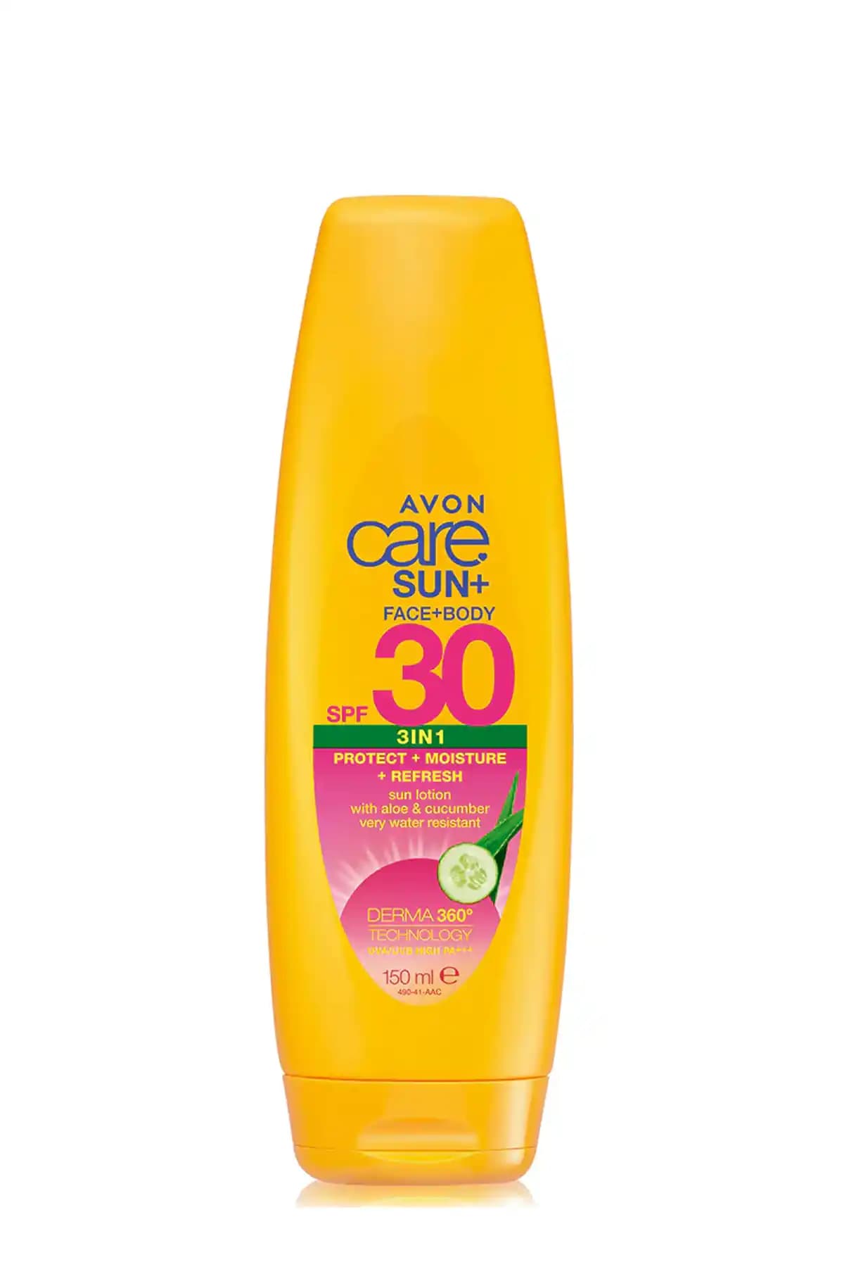 Avon Care Sun Canlandırıcı 3'ü 1 Arada Güneş Losyonu SPF30: Yüz ve Vücut İçin Güçlü Güneş Koruyucu