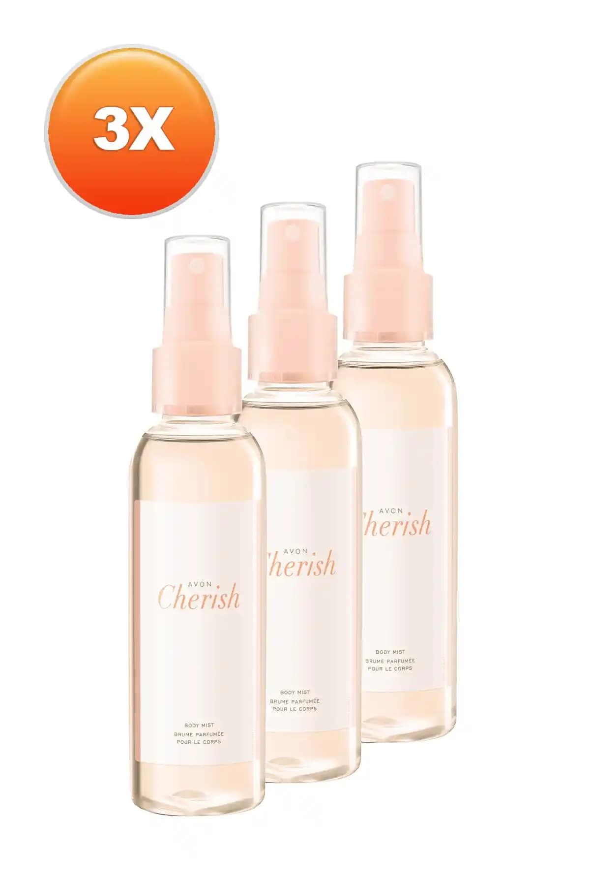 Avon Cherish Kadın Vücut Spreyi 100 Ml Üçlü Set Ferahlatıcı ve Kalıcı Kokusuyla Öne Çıkar