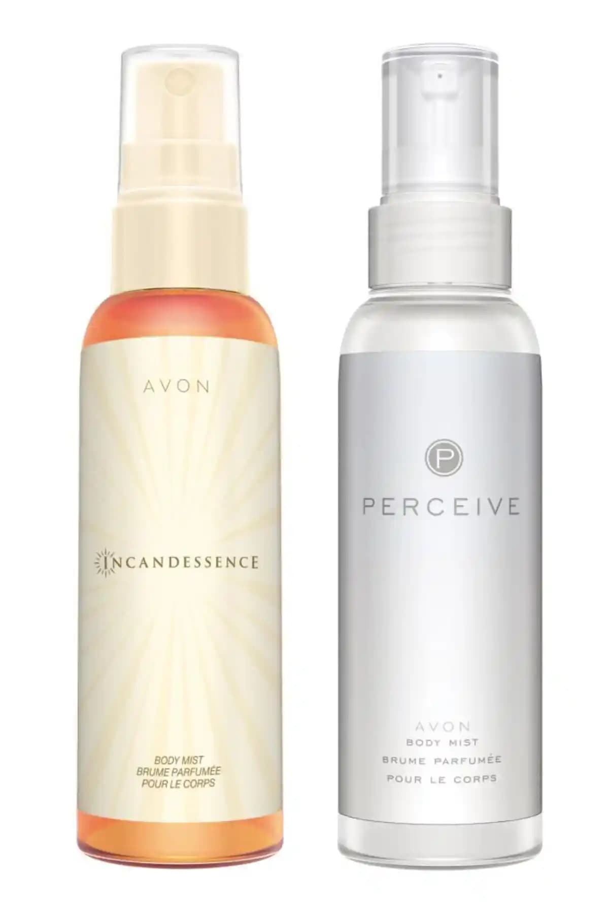 Avon Incandessence ve Perceive Kadın Vücut Spreyi Paketi: Ferahlatıcı ve Kalıcı Kokuların Günlük Kullanımı